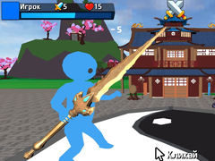 Oyunu Obby Stickman  On Swords
