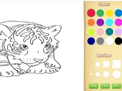 Oyunu Baby Tiger Coloring Book