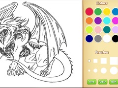 Oyunu Dragon Chimera Coloring Book