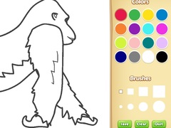 Oyunu Gorilla Coloring Book for Kids