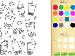 Oyunu Cute Boba Coloring Book for Kids