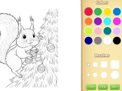 Oyunu Christmas Animal Coloring Book for Kids