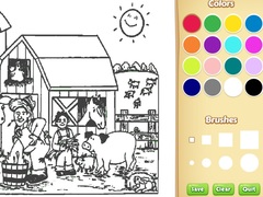 Oyunu Farm Coloring Book For Kids