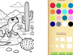 Oyunu Desert Animals Coloring Book for Kids