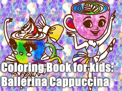 Oyunu Coloring Book for kids: Ballerina Cappuccina 