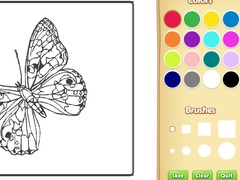 Oyunu Butterflies Coloring Book for Kids