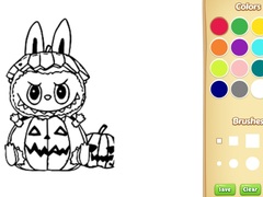 Oyunu Halloween Labubu Coloring & Drawing Game