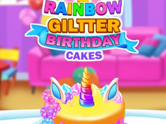 Oyunu Rainbow Glitter Birthday Cakes