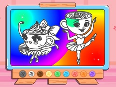 Oyunu Coloring Book: Ballerina Cappuccin