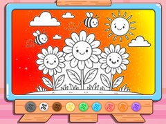 Oyunu Coloring Book: Happy Flower