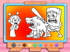 Oyunu Coloring Book: Sprunki VS Tung Tung Sahur
