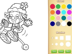 Oyunu Clown Coloring Pages