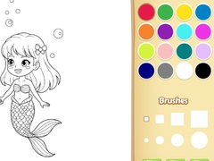 Oyunu Mermaid Coloring Book For Kids