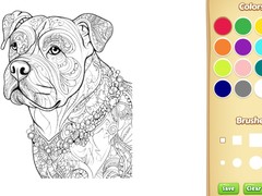 Oyunu Dog Coloring Book for Adults