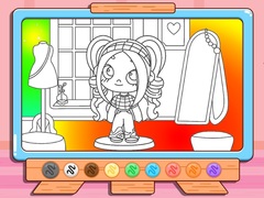 Oyunu Coloring Book: Avatar Girl Dress Up Shopping