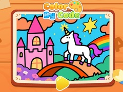 Oyunu Color By Code: Rainbow Unicorn