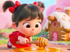 Oyunu Jigsaw Puzzle: Honey Girl Candy House