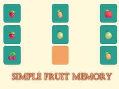 Oyunu Simple Fruit Memory