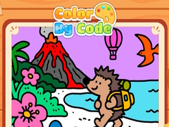 Oyunu Color By Code Volcano Hedgehog