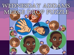 Oyunu Wednesday Addams Merge Drop Puzzle