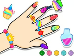 Oyunu Coloring Book: Nail Art & Bracelet Diy