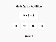 Oyunu Math Quiz Addition