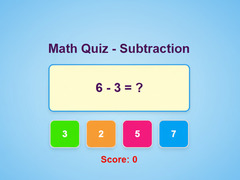 Oyunu Math Quiz - Subtraction