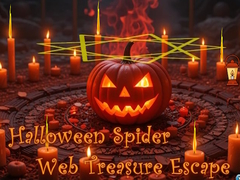 Oyunu Halloween Spider Web Treasure Escape