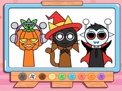 Oyunu Coloring Book: Incredibox Sprunki Halloween