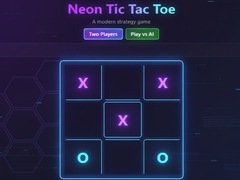 Oyunu Neon Tic-Tac-Toe