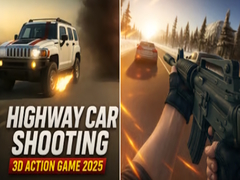 Oyunu Highway Car Shooting 3D Action Game 2025