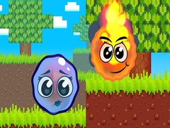 Oyunu Fire Ball and Water Ball: Parkour Love Balls