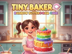 Oyunu Tiny Baker: Rainbow Buttercream Cake