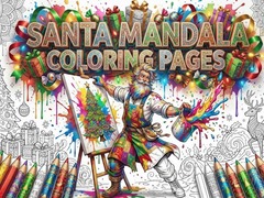 Oyunu Santa Mandala Coloring Pages