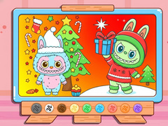 Oyunu Coloring Book: Christmas Labubu