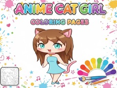 Oyunu Anime Cat Girl Coloring Pages
