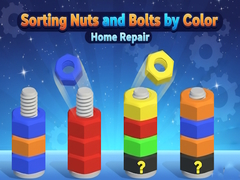 Oyunu Sorting Nuts and Bolts by Color: Home Repair