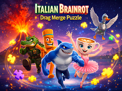 Oyunu Italian Brainrot Drag Merge Puzzle