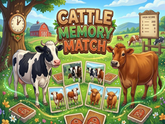 Oyunu Cattle Memory Match
