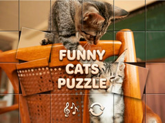 Oyunu Funny Cats Puzzle