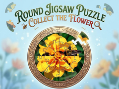 Oyunu Round jigsaw Puzzle - Collect the Flower