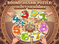 Oyunu Round jigsaw Puzzle - Collect the Number