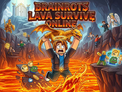 Oyunu Brainrots Lava Survive Online