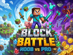 Oyunu Block Battle - Noob vs Pro