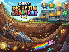 Oyunu Obby: Dig Up The Brainrot!