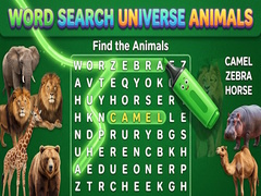 Oyunu Word Search Universe Animals