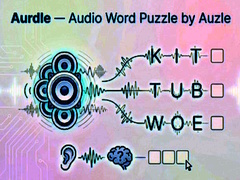 Oyunu Aurdle — Audio Word Puzzle by Auzle