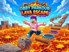Oyunu Obby Parkour: Lava Escape