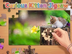 Oyunu Curious Kitten Jigsaw