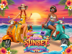 Oyunu Besties Sunset Scooter Rider